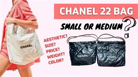 small chanel 22 bag|Chanel 22 bag size comparison.